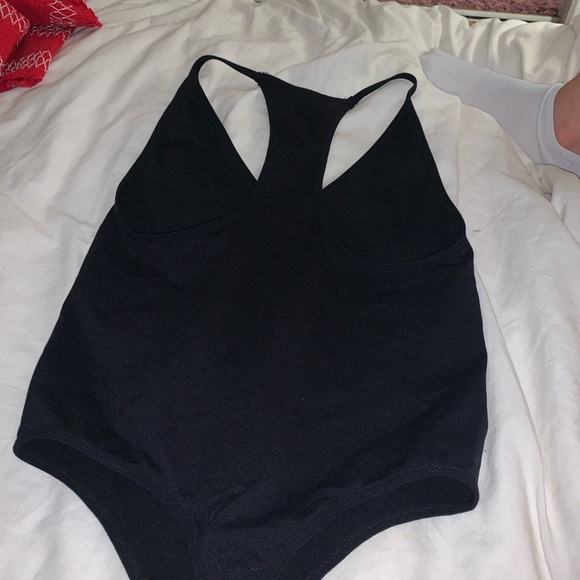 Black Racerback Bodysuit - Picture 3 of 3
